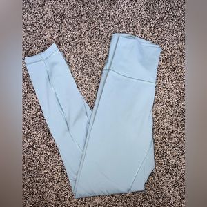 Lululemon size 4 dusty blue wunder under leggings
